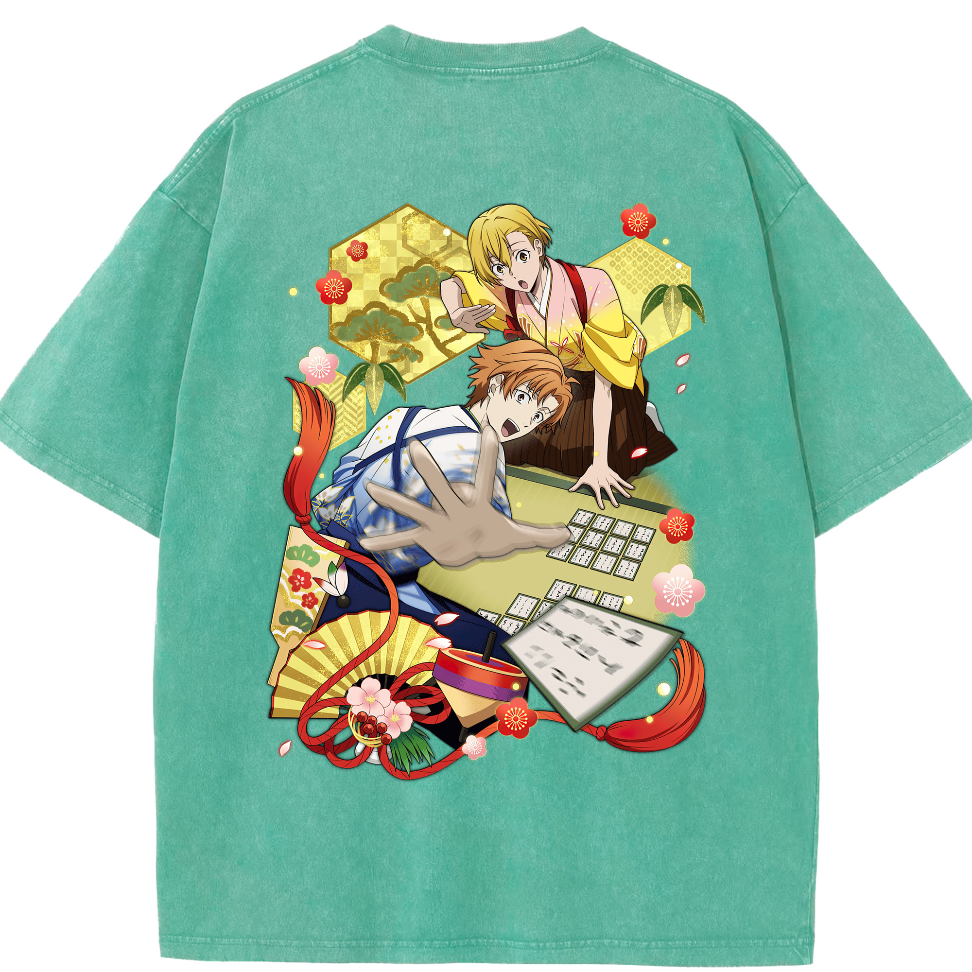 （画像用） 文豪ストレイドッグス Bungo Stray Dogs 綿100% ヴィンテージ風 半袖Tシャツ（背面プリント）